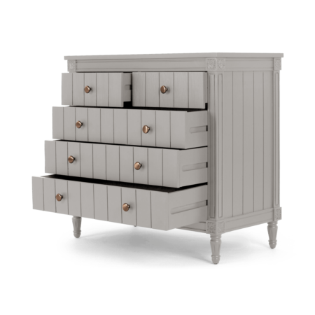 Bourbon Vintage Chest Of Drawers, Grey