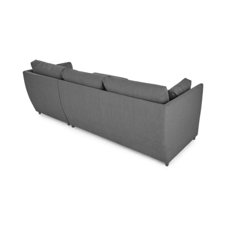Milner Right Hand Facing Corner Storage Sofa Bed with Memory Foam Mattress, Night Grey